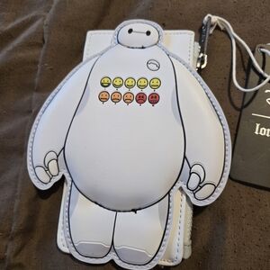Disney White and Black Baymax Loungefly Cardholder